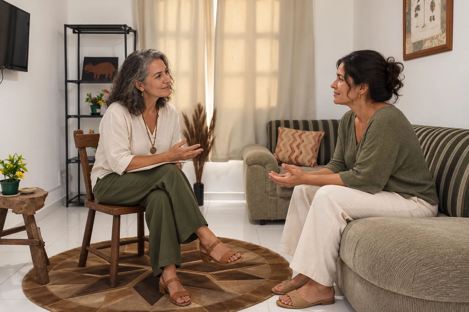 O acompanhamento continua entre uma sessão e outra
